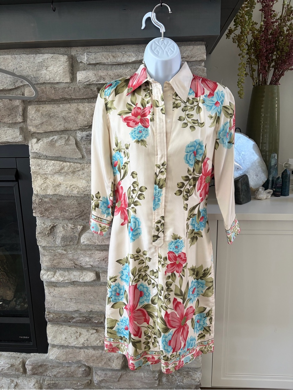 Plenty by Tracy Reese Silk Floral Button-Up Dress